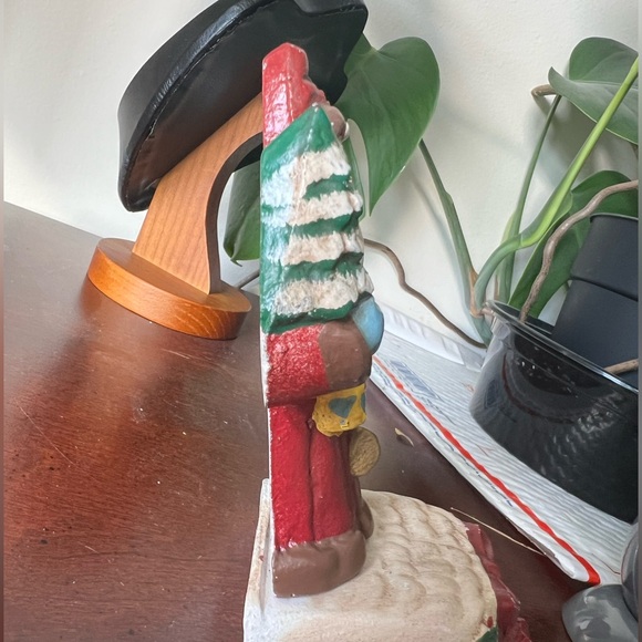 Kurt Adler 1989 Vintage Cast Iron Old World Santa Stocking Holder Hanger - Picture 10 of 12